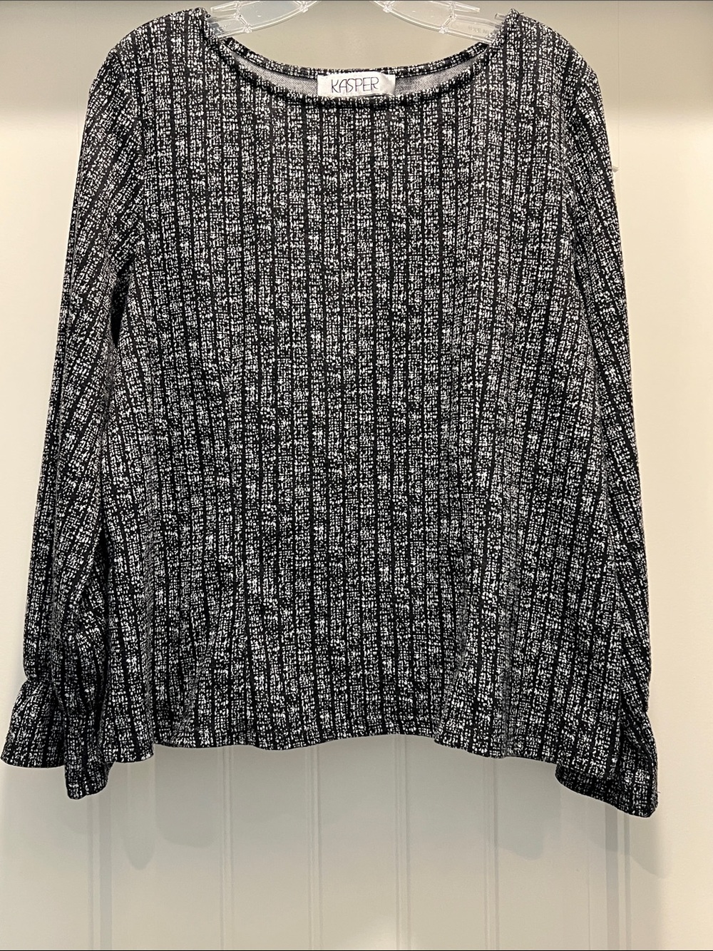 Kasper Black & White Top